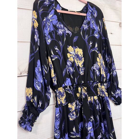 Ramy Brook New York Size SM Dress Black With Floral Print Chic Stylish - Picture 6 of 6